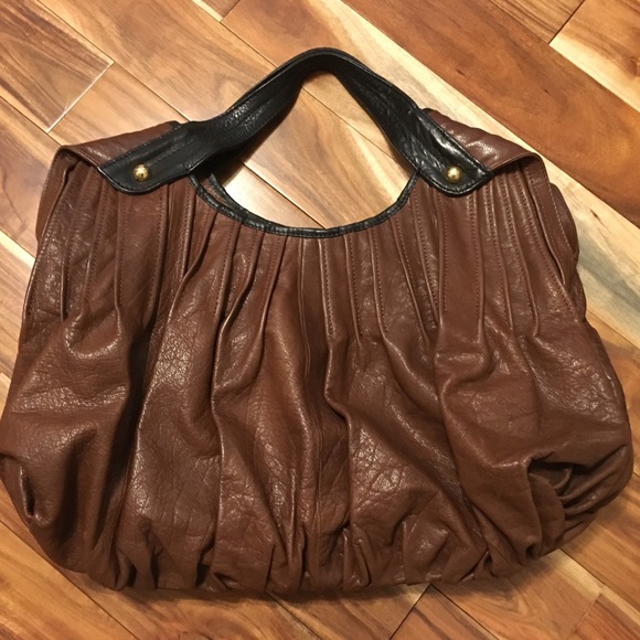 Anthropologie Handbags - Anthropologie Large Leather Satchel Tote Shoulder